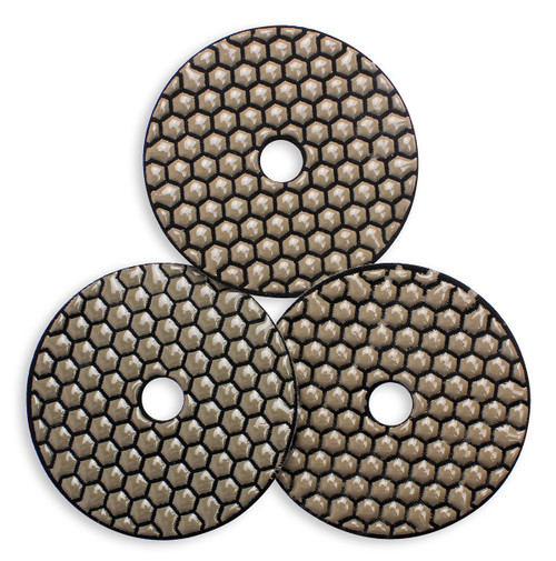 4 Inch Dry Diamond Polishing Pads 3000 Grit for Marble Granite Concrete Stone Surface Edge Polishing (3 Pcs Set) 4 Inch Dry Diamond Polishing Pads 3000 Grit for Marble Granite Concrete Stone Surface Edge Polishing (3 Pcs Set)