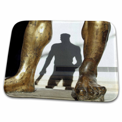 3dRose Gilded bronze statue of Hercules, Italy - EU16 MME0082 -... - Dish Drying Mats (ddm-82129-1)