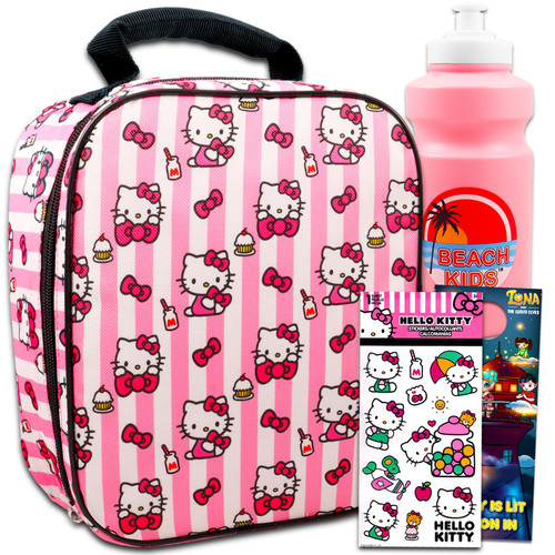 Hello Kitty Lunch Box for Girls Set - Hello Kitty Lunch Box, Water Bottle, Decal, More | Hello Kitty Lunch Bag Hello Kitty Lunch Box for Girls Set - Hello Kitty Lunch Box, Water Bottle, Decal, More | Hello Kitty Lunch Bag
