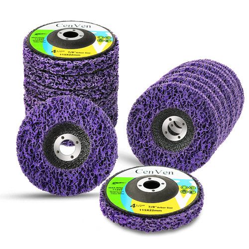 CenVen 15 Pack Strip Discs Stripping Wheel for Angle Grinder Paint Rust Remover Disc, Paint Stripping Disc Clean and Remove Paint, Rust Welds, Oxidation ?4-1/2" x 7/8" ?