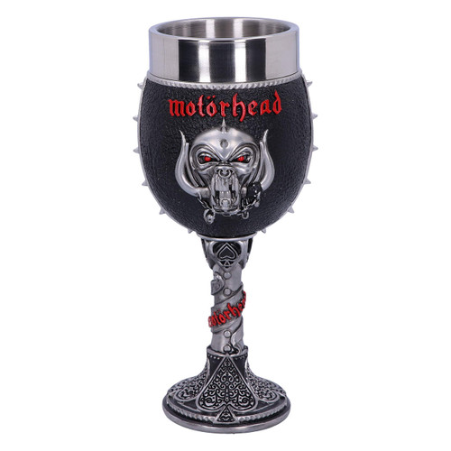 Nemesis Now Officially Licensed Motorhead Ace of Spades Warpig Snaggletooth Goblet, 1 Count (Pack of 1), Silver