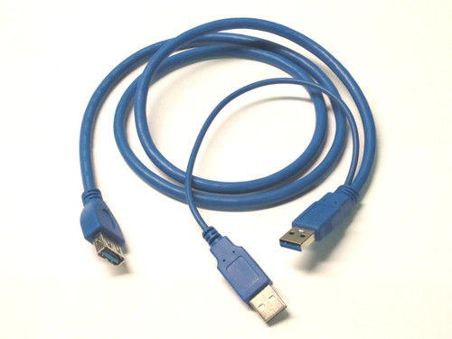 Micro SATA Cables USB 3.0 A Male Y Cable to A Female Connector Cable