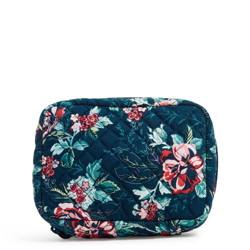 Vera Bradley Women's Cotton Zip-around Jewelry Organizer Case, Rose Toile - Recycled Cotton, One Size