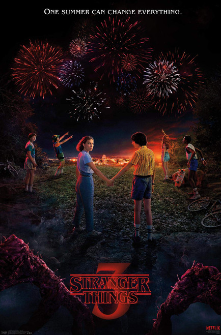 Trends International Netflix Stranger Things: Season 3 - Key Art Wall Poster, 22.375" x 34", Premium Unframed Version
