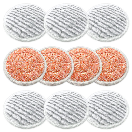 Eifrthe 10-Pack S7000 Replacement Steam Mop Pads,Compatible with Shark S7001 S7000AMZ, S7000 S7001TGT S7201 S7005 S7020 Series Steam Mop Pads,Steam & Scrub All-in-One Scrubbing Mop Pads