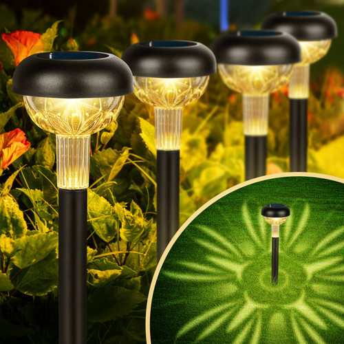 Mafuken 6 Pack Solar Outdoor Lights, LED Solar Powered Garden Lights, IP65 Waterproof Solar Pathway Lights for Yard/Landscape/Patio/Lawn/Walkway, Warm White (Bauhinia) Mafuken 6 Pack Solar Outdoor Lights, LED Solar Powered Garden Lights, IP65 Waterproof Solar Pathway Lights for Yard/Landscape/Patio/Lawn/Walkway, Warm White (Bauhinia)