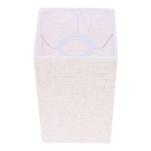 OSALADI Cloth Lamp Shades Square Cloth Lamp Shades E27 Square Fabric Light Shade Decoration Lamp Cover for Table Lamp Floor Pendant Light 4. 72X4. 72X7. 86inch, Linen