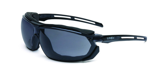 Uvex Honeywell Home UVEX by S4041 Tirade Sealed Safety Eyewear with Black Frame, Gray Lens and Uvextra Anti-Fog Coating, Black/Gray