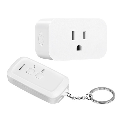 DEWENWILS Indoor Remote Control Outlet, Wireless Remote Light Switch, No Interference Remote Outlet Switch, No Wiring, 15A/1875W, 100ft RF Range, Compact Design, Programmable DEWENWILS Indoor Remote Control Outlet, Wireless Remote Light Switch, No Interference Remote Outlet Switch, No Wiring, 15A/1875W, 100ft RF Range, Compact Design, Programmable