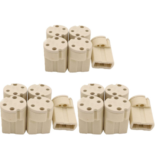 HomeSoGood 15Pcs Lamp Base Ceramic G9 Lamp Holder Screw Base Socket G9 Base Halogen Incandescent LED House Hold Light Bulb