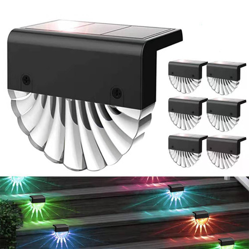 XZDMFC Solar Deck Lights Outdoor, Outdoor Lighting Backyard Decor Outside Step Lights Garden Post Fence Lights (6 PCS)