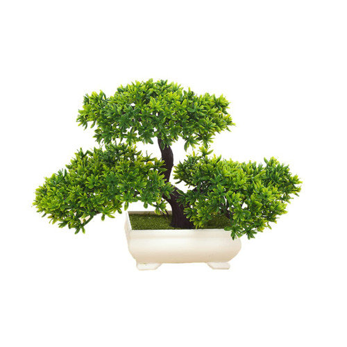 KUYYFDS Artificial Bonsai Decorative Artificial Plants,Simulation Pine Tree Potted Plant,Small Potted Plant Mini Artificial Green Plant,Artificial Bonsai Simulation Plants Tree Emulate Decorative