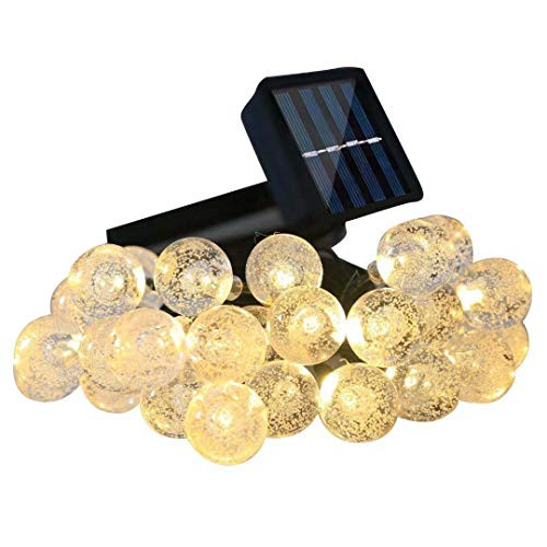 AicLuze Solar Globe String Lights, 20 Ft 30 Crystal Balls Waterproof LED Fairy Lights, 8 Modes Outdoor Starry Lights Solar Powered String Lights Home, Garden, Yard Party Wedding AicLuze Solar Globe String Lights, 20 Ft 30 Crystal Balls Waterproof LED Fairy Lights, 8 Modes Outdoor Starry Lights Solar Powered String Lights Home, Garden, Yard Party Wedding