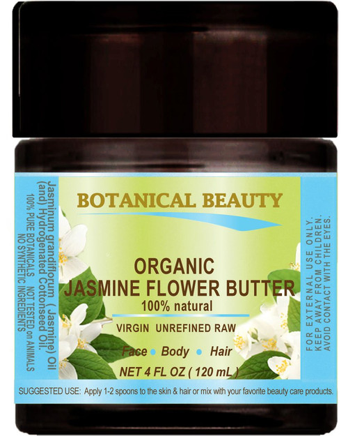 ORGANIC JASMINE OIL BUTTER RAW 100% Natural/VIRGIN/UNREFINED 4 Fl.oz.- 120 ml. For Skin, Hair and Nail Care. ORGANIC JASMINE OIL BUTTER RAW 100% Natural/VIRGIN/UNREFINED 4 Fl.oz.- 120 ml. For Skin, Hair and Nail Care.