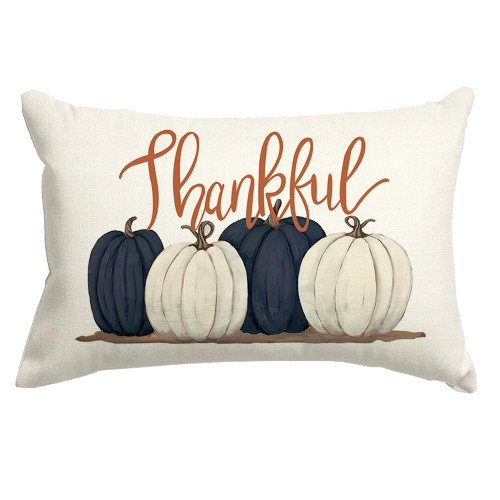 RABUSOFA Fall Pillow Decorative Throw Pillows,Thanksgiving Pillows Covers 12x20 Inch,Dark Blue Pumpkins Cushion Covers,Lumbar Outdoor Cushion Covers,Fall Decorations for Home Couch Sofa RABUSOFA Fall Pillow Decorative Throw Pillows,Thanksgiving Pillows Covers 12x20 Inch,Dark Blue Pumpkins Cushion Covers,Lumbar Outdoor Cushion Covers,Fall Decorations for Home Couch Sofa