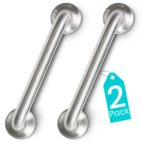 Vive Grab Bar for Bathtubs and Showers - Handicap Bathroom Safety Rail for Elderly - Wall Senior Handle for Tub, Toilet, Bath - Disability Assist Device Accessories Handrail Support for Injury