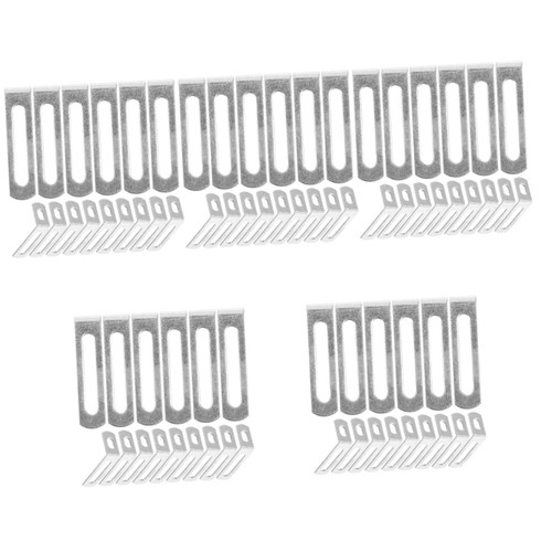 DOITOOL 100 Pcs Right Angle Code Right Angle Shelf Support Shelf l Bracket Corner Bracket Connector Corner Shelf Metal Shleving Brackets for Wood Small l Brackets Wood Bracket Corner Brace