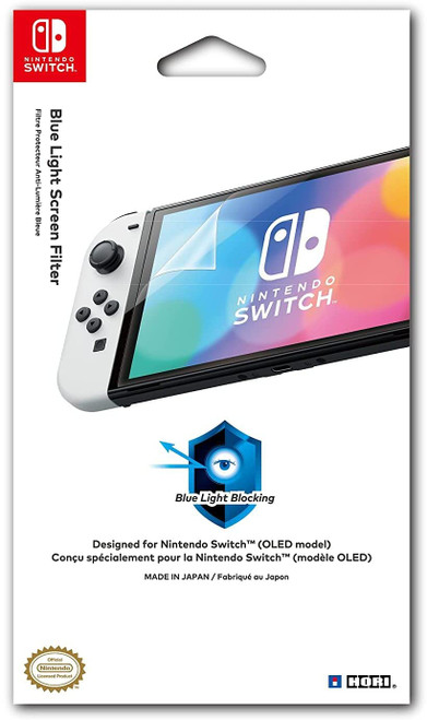 HORI Blue Light Screen Protective Filter for Nintendo Switch (OLED Model) - Officially Licensed by Nintendo - Nintendo Switch; HORI Blue Light Screen Protective Filter for Nintendo Switch (OLED Model) - Officially Licensed by Nintendo - Nintendo Switch;