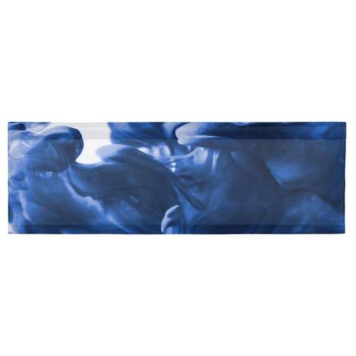 Augenstern Window Topper Curtain Watercolor-Blue-Psychedelic 54x18 inch Valance Short Curtain for Kitchen Windows/Bathroom/Living Room/Bedroom
