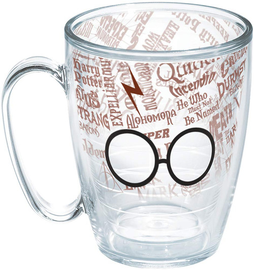 Tervis Harry Potter-Glasses and Scar Made in USA Double Walled Insulated Tumbler, 16oz Mug - No Lid, Clear Tervis Harry Potter-Glasses and Scar Made in USA Double Walled Insulated Tumbler, 16oz Mug - No Lid, Clear