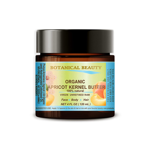 ORGANIC APRICOT KERNEL OIL BUTTER Australian. 100 % Natural / VIRGIN / UNREFINED / RAW. 4 Fl.oz.- 120 ml. For Skin, Hair and Nail Care. ORGANIC APRICOT KERNEL OIL BUTTER Australian. 100 % Natural / VIRGIN / UNREFINED / RAW. 4 Fl.oz.- 120 ml. For Skin, Hair and Nail Care.