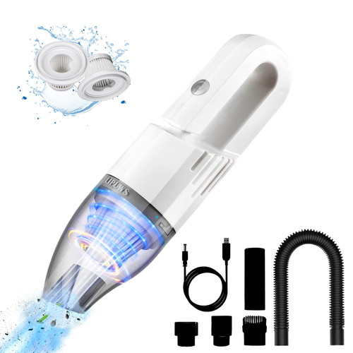 LIPUWS Mini Portable Car Vacuum Cordless Rechargeable,Handheld Vacuum Cordless for Quick Cleaning,Hand Vacuum Dust Buster Cordless Rechargeable,Hand Vacuum Portable Mini Vacuum Cleaner for Car Home