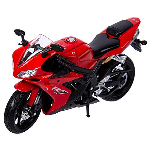 ibobby, 1:12 Die-Cast Metal R7 Motor Cycle, 8.5 Inches, Red