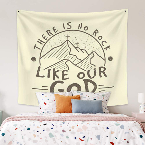 YongFoto 33.9x27.6 inches Bible Verse Scripture Tapestry Wall Hanging Inspiring Cartoon Mountains Cross Tapestry There Is No Rock Like Our God Wall Tapestry for Bedroom Living Room Dorm Home Decor YongFoto 33.9x27.6 inches Bible Verse Scripture Tapestry Wall Hanging Inspiring Cartoon Mountains Cross Tapestry There Is No Rock Like Our God Wall Tapestry for Bedroom Living Room Dorm Home Decor