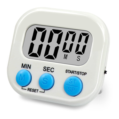 Digital Visual Kitchen Timer for Cooking, Big Digits Loud Alarm, Magnetic Backing Stand Cooking Timers for Baking, Small Classroom Timer for Study