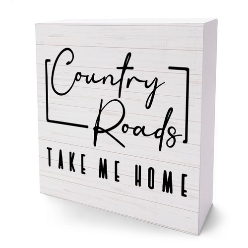 Country Decor Road Signs Room Decor Farmhouse Home Decor House Decor Cottage Decor Rustic Wooden Family Sign Country Roads Take Me Home Wooden Box Living Room Signs 5.1 x 5.1 Inches. Country Decor Road Signs Room Decor Farmhouse Home Decor House Decor Cottage Decor Rustic Wooden Family Sign Country Roads Take Me Home Wooden Box Living Room Signs 5.1 x 5.1 Inches.
