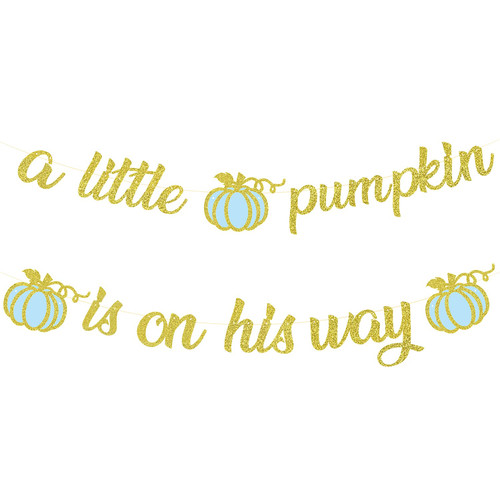 A Little Pumpkin is On His Way Banner,Little Pumpkin Banner,Little Pumpkin Baby Shower Decorations Boy,Pumpkin First Birthday Boy,Fall Baby Shower Decorations for Boy,Glitter Gold Pumpkin Baby Shower Thanksgiving/Fall Birthday Party Decoration A Little Pumpkin is On His Way Banner,Little Pumpkin Banner,Little Pumpkin Baby Shower Decorations Boy,Pumpkin First Birthday Boy,Fall Baby Shower Decorations for Boy,Glitter Gold Pumpkin Baby Shower Thanksgiving/Fall Birthday Party Decoration