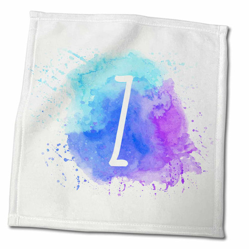 3dRose Monogram Letter Z Inside a Teal, Blue, and Purple Paint Splash. - Towels (twl-324846-3) 3dRose Monogram Letter Z Inside a Teal, Blue, and Purple Paint Splash. - Towels (twl-324846-3)