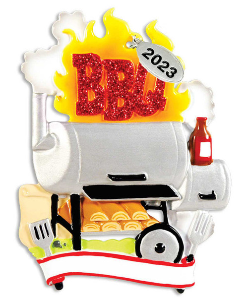 BBQ Ornament 2023 - BBQ Christmas Ornament - BBQ Grill - Smoker Ornament - Easy to Personalize at Home - Comes in a Gift Box so It's Ready for Giving BBQ Ornament 2023 - BBQ Christmas Ornament - BBQ Grill - Smoker Ornament - Easy to Personalize at Home - Comes in a Gift Box so It's Ready for Giving