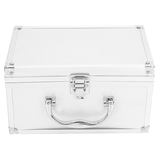 Aluminum Tool Box, 230x150x125mm Aluminum Alloy Toolbox Portable Display Case Instrumentation Box