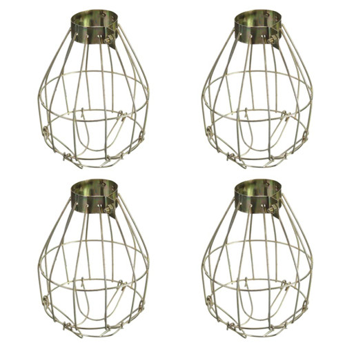 OSALADI Ceiling Fan Light Covers Metal Lamp Bulb Guard Clamp Vintage Light Cage Hanging Industrial Lamp Covers Pendant Decor for Home Bar Decor Bathroom Ceiling Fan Cover