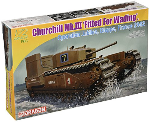 Dragon Models Churchill Mk.III with Deep Wading Kit (1/72 Scale)