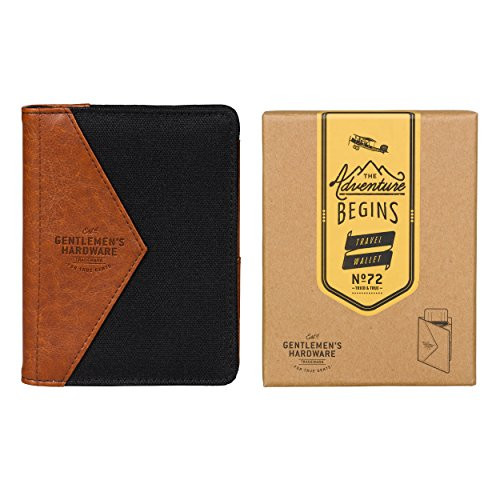 Gentlemen's Hardware Travel Wallet, Charcoal