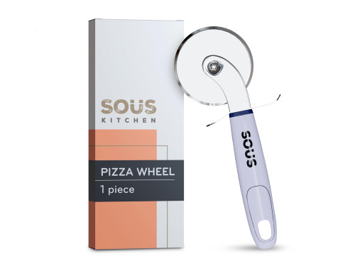 Pizza Cutter Wheel & Pizza Slicer - Durable Pizza Roller with Sharp Blade - Premium Stainless Pizza Steel & Pizza Cutter - Long Lasting Pizza Cutter & Pizza Wheel for Pizza - Pizza Accessories