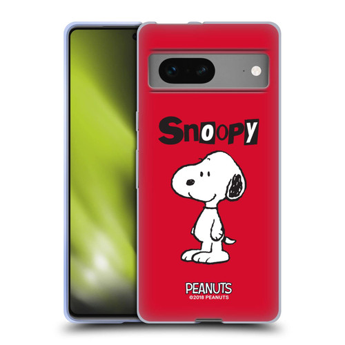 Head Case Designs Officially Licensed Peanuts Snoopy Characters Soft Gel Case Compatible with Google Pixel 7