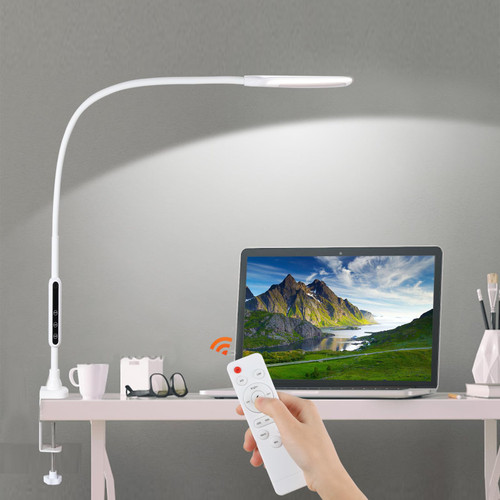 rigors LED Desk Lamp with Clamp,Eye-Caring Architect Desk Light- 5 Brightness Levels & 5 Color Modes,Swing Arm Desk Lamp with Clamp Remote Control,Flexible Gooseneck Clip Desk Lamp for Home Office10W rigors LED Desk Lamp with Clamp,Eye-Caring Architect Desk Light- 5 Brightness Levels & 5 Color Modes,Swing Arm Desk Lamp with Clamp Remote Control,Flexible Gooseneck Clip Desk Lamp for Home Office10W