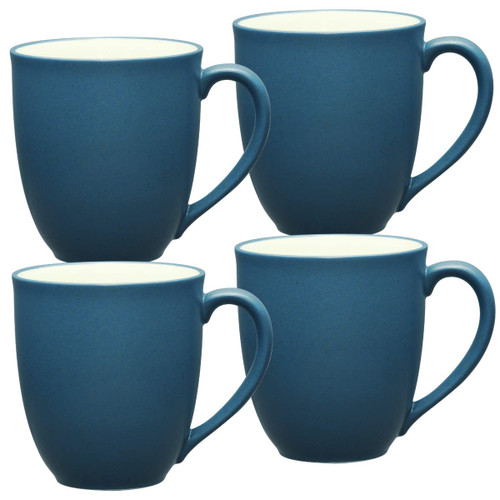 Noritake Colorwave Blue Mug, 12 oz., Set of 4 in Blue