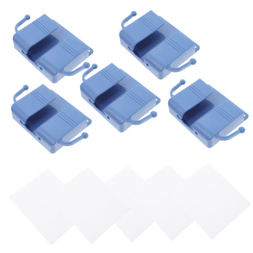 Tofficu 5pcs Controller Remote Control Storage Box Key Hanger Wall Mounted Hooks Tv Adhesive Remote Control Holder Media Player Remote Holder Rack Wall-Mounted Shelf Durable Rack