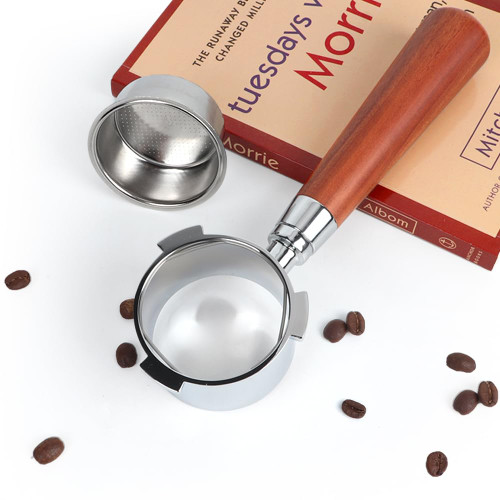 VIGIND 51mm Bottomless Portafilter 3 Ears Included 1 Cup filter Basket,Compatible For Delonghi EC680 EC685,EUPA and SMEG Coffee Machine,Stainless Steel Coffee Espresso Machine Part and Wooden Handle VIGIND 51mm Bottomless Portafilter 3 Ears Included 1 Cup filter Basket,Compatible For Delonghi EC680 EC685,EUPA and SMEG Coffee Machine,Stainless Steel Coffee Espresso Machine Part and Wooden Handle