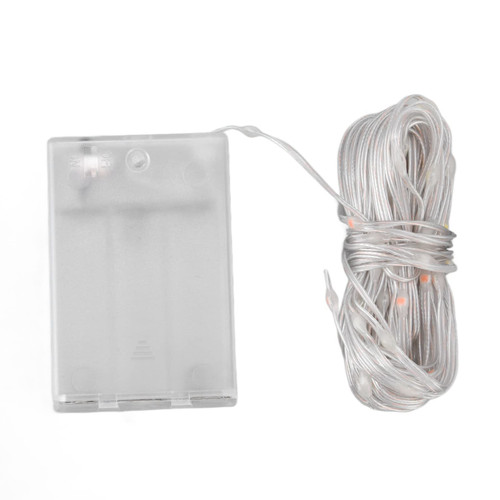 plplaaoo LED Outdoor String Lights,String Light, String Lights for Outside, LED Light String 33 Feet DIY Battery Powered Waterproof Decorative Light String for Outdoor Decoration