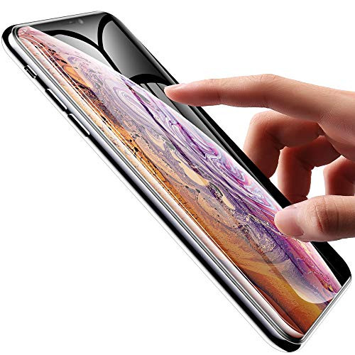 lntermerge Screen Protector for Apple iPhone Xs & iPhone X?Premium HD Clarity 0.25mm? iPhone Xs/X Tempered Glass Screen Protector with Advanced Clarity [4D Touch] [9H Hardness] [No Bubble]