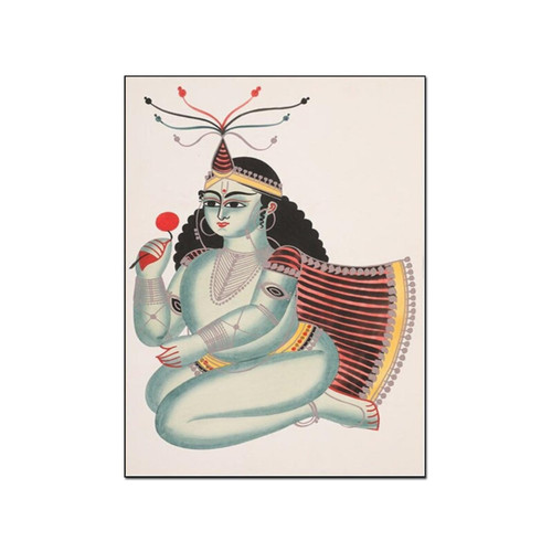 AAHARYA Indian Poster KALIGHAT Wall Art Deco Canvas Print Poster Indian Folk Art Canvas Painting Wall Art Poster for Bedroom Living Room Decor 12x16inch(30x40cm) Unframe-style AAHARYA Indian Poster KALIGHAT Wall Art Deco Canvas Print Poster Indian Folk Art Canvas Painting Wall Art Poster for Bedroom Living Room Decor 12x16inch(30x40cm) Unframe-style
