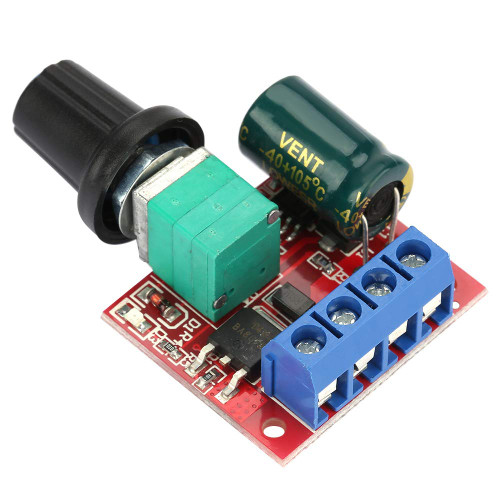 12 Volt Dc Motor Controller, DC Motor Speed Controller 5V-28V 5A Speed Controller Switch Volt Regulator LED Dimmer