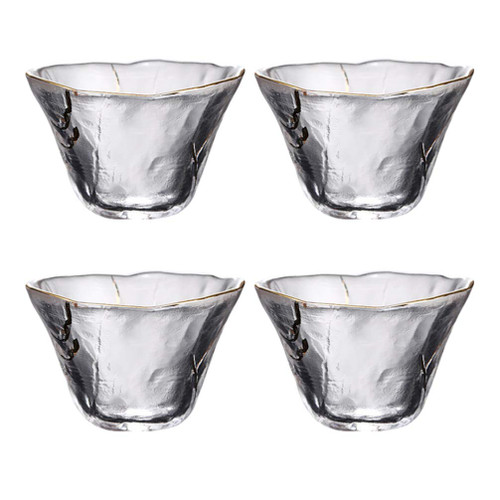 Cabilock 4pcs Japanese Glass Sake Cup Clear Water Cup Cold Sake Serving Glass Cup Tea Cup Home Sake Gifts Cabilock 4pcs Japanese Glass Sake Cup Clear Water Cup Cold Sake Serving Glass Cup Tea Cup Home Sake Gifts