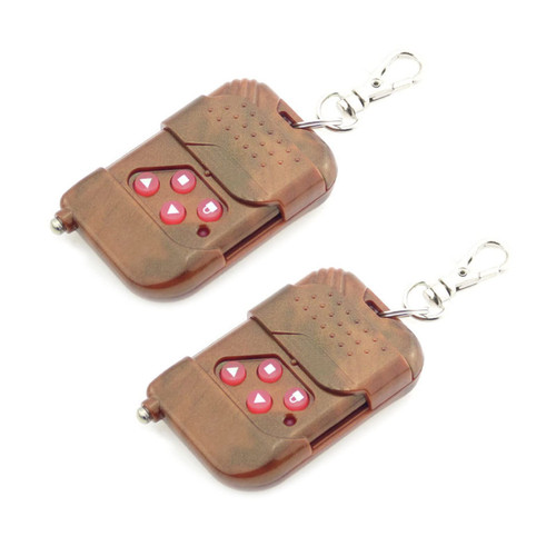 2Pcs 4-Channel Cloning Remote Control Key Fob for Car Garage Door Gate 433.92mhz Key Duplicator Clone