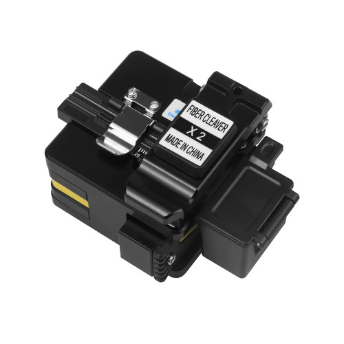 Duogalia - Optical Fiber Cleaver Stripping Cutter Tool X2 Cleaves High Precision Fiber Optic Cleaver Optical Fiber Cable Cutting Tool with Bag